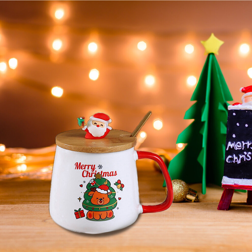(C) Christmas Gift Warm Cup Insulation Milk Coffee Cup Santa Claus Ceramic Mug Gift Box Set-image-OPC-PJTFV9Q-NEW