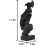 Silence is Gold Thinker Statue Abstract Art Resin Figurine Black 4