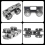 4 Wheel Trolley Assembly Rollers,Load & Stable Roller Trolley 2Pcs 3