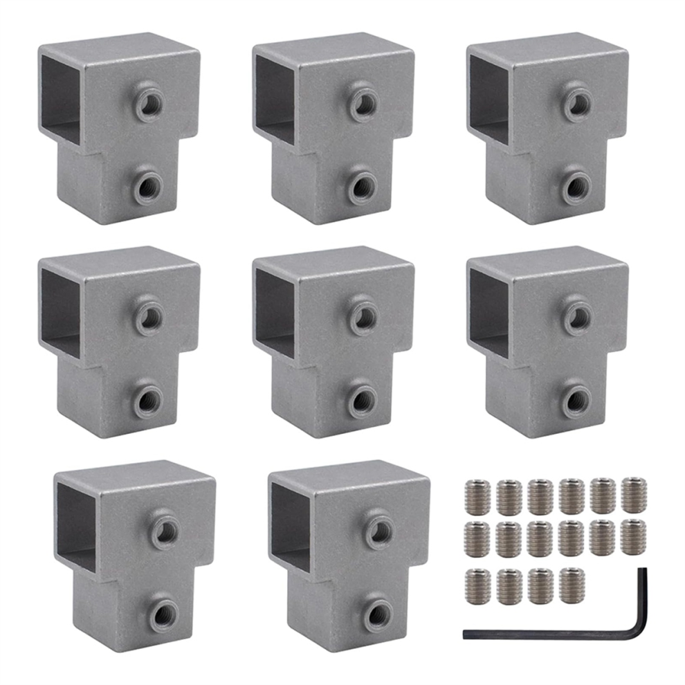 8 Pcs 1In/25 Mm Square Tube Connector, A 4713963528493