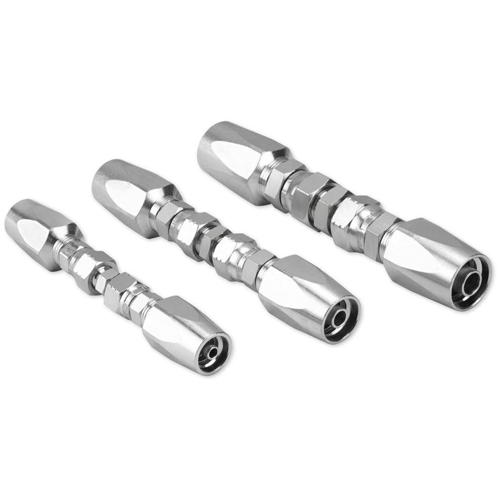 Reusable Hydraulic Hose Fittings Repair Kit,1/4In,3/8In,1/2In Id 4713963511150
