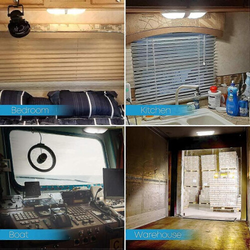 12V LED Interior Lights Camper Van Ceiling Light 12V 3.5W LED  Switch 2 Pack 2