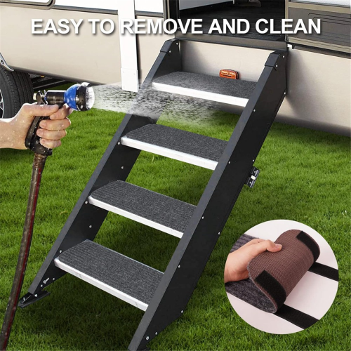 RV Step Covers 4 Pack RV Step Rug, RV Stair Covers Carpets 2