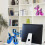 Shiny Electroplating Balloon Dog Statue (Blue,3.9*3.9*1.6in) 2