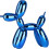 Shiny Electroplating Balloon Dog Statue (Blue,3.9*3.9*1.6in) 1