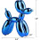 Shiny Electroplating Balloon Dog Statue (Blue,3.9*3.9*1.6in) 5