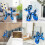 Shiny Electroplating Balloon Dog Statue (Blue,3.9*3.9*1.6in) 4