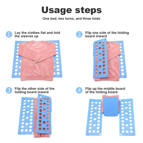 shirt folding board, space saving clothes folder, 2pcs 2