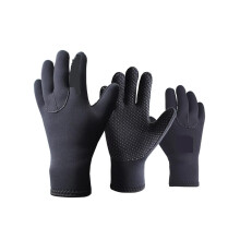 Neoprene Gloves 3mm Diving Mitts for Swimming, Surfing, Spearfishing, Snorkeling, Boating, Black, Size L