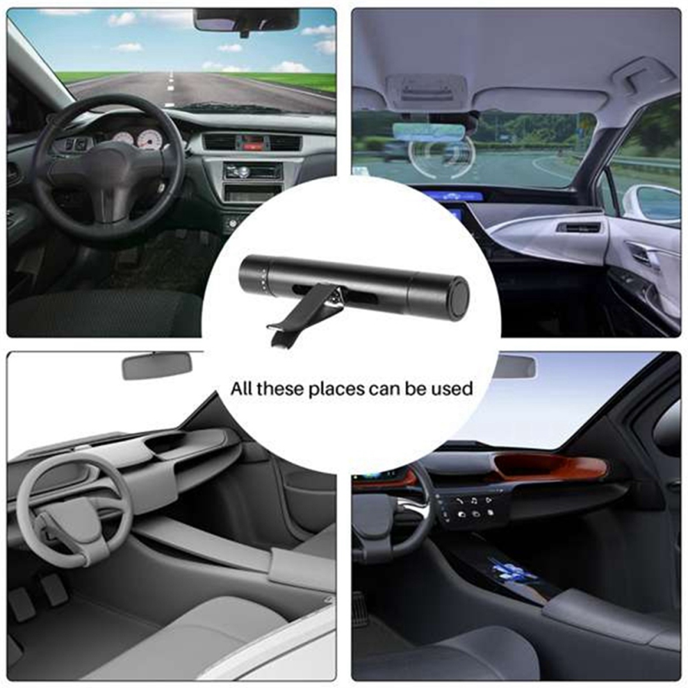 Car Oil Diffuser Car Diffuser Vent Clip With 12X Refill-Car Freshener White 4713813196018