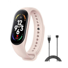 (unisex, pink) Mi Band 7 Smart Bracelet Watch Fitness Tracker Sport Smartband Blood Pressure Monitor Wristband Smart Band Upgraded Version 2025