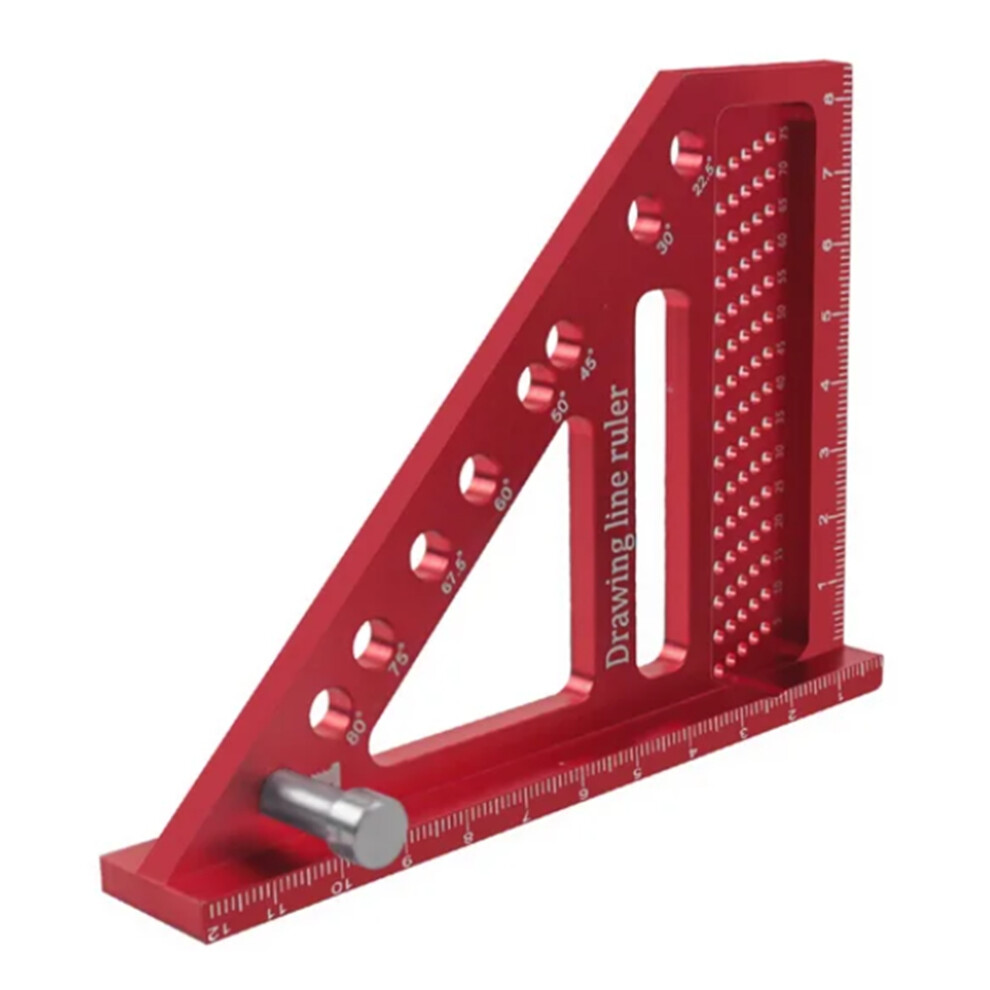 Multi-Angle Measuring Ruler W/ Dowel Woodworking Square Protractor B 4713813199712