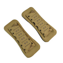 Removable Shoulder Strap Pad for Weighted Vest with Breathable Elastic Mesh Cushion in Light Brown, Adjustable Size