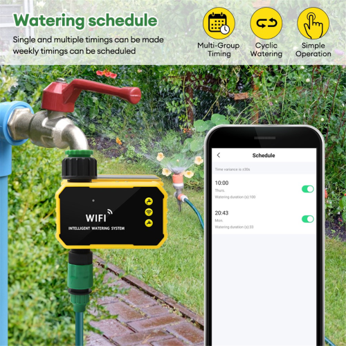 WIFI Solar Irrigation Timer Smart APP Control Irrigation System 2