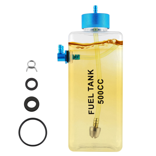 Tank Petrol Transparent Plastic Bottle 500CC CNC 2