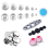 120Pcs Button Covers, Cover Button Kit, DIY Fabric Covered Buttons 2