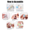 120Pcs Button Covers, Cover Button Kit, DIY Fabric Covered Buttons 3
