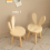 Small Board Stool, Cute Ears Solid Wood Small Stool 7