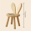 Small Board Stool, Cute Ears Solid Wood Small Stool 2