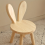 Small Board Stool, Cute Ears Solid Wood Small Stool 4