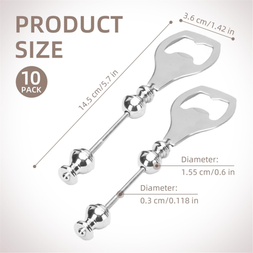 10 Pack Beadable Beer Opener Flat Beer Bottle Opener 1