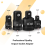 Impact socket reducer and adapter set, steel impact adapter set, B 2