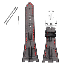 For 28mm /Piguet/AP/Royal/Oak Offshore Watch Band Black-Red