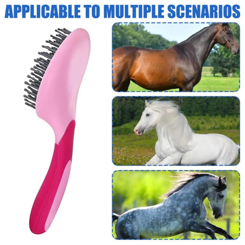 Mane Pulling Comb For Horses Professional Mane Brush With Handle 1