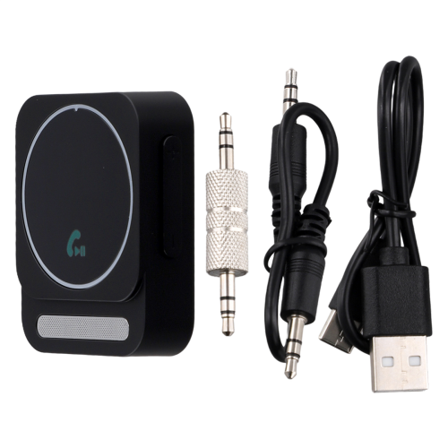Bluetooth 5.3 AUX Car Adapter Bluetooth Audio Receiver Black 1