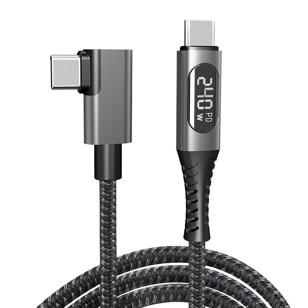 Usb4 Type-C 240W Fast Charging Cable With Led Digital Display 4713387000599