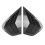 Car Side Window Louver Cover for X6 E71 E72 Carbon Fiber Pattern 1