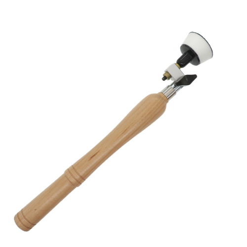 2 Inch Bowl Sander Foam Hook & Loop Sanding Pad Long Hardwood Handle 1