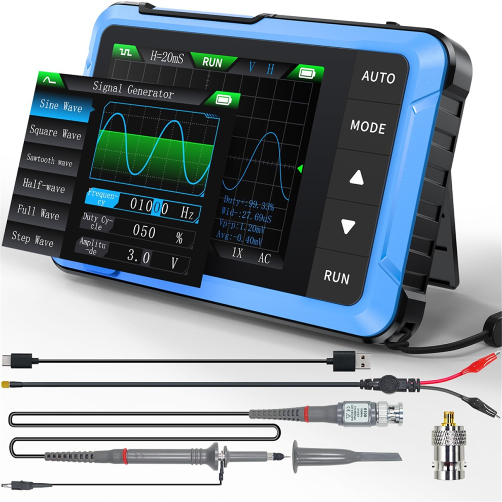 Oscilloscope/Dds Signal Generator 2-In-1,2.8 Inch Tft,10Mhz Bandwidth 4713387092938