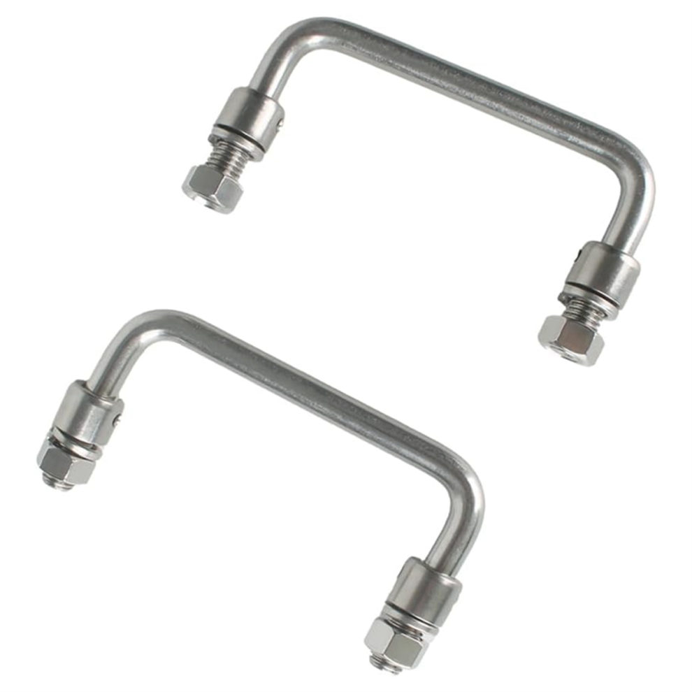 304 Stainless Steel Folding Handle 90 Degree 2Pack Hole Center 3.93In 4713387092310