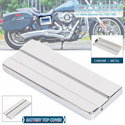Motor Battery Top Cover Lid Chrome for