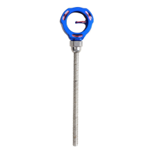 Archery Recurve Bow Sight Single Pin Aluminum Sight Blue