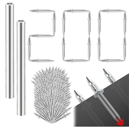 200Pcs Hardware Carbon Steel Nails for Seamless Installation