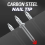 200Pcs Hardware Carbon Steel Nails for Seamless Installation 3