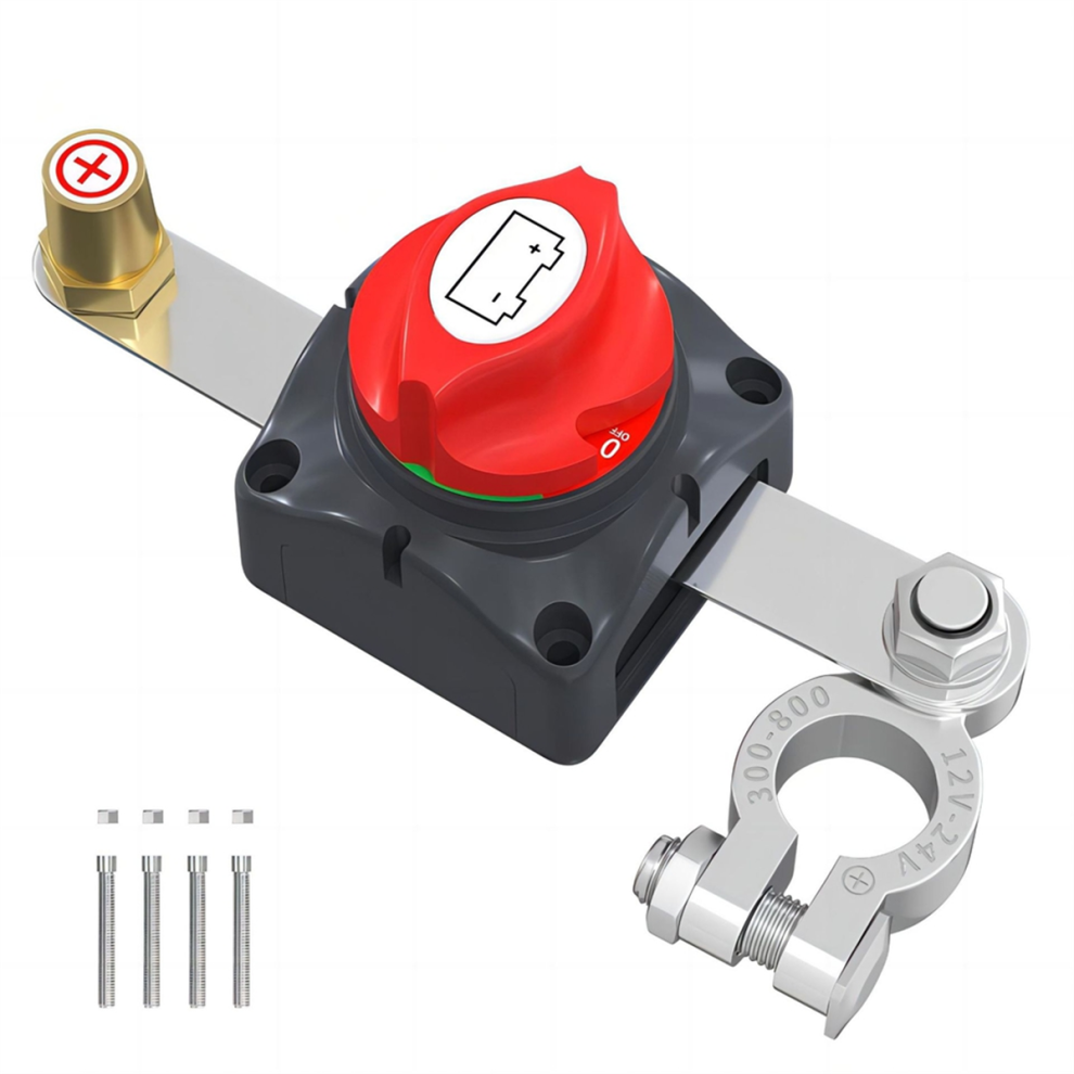 Battery Disconnect Switch 12V-48V Waterproof Marine Top Post 4713387034174