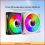 Computer Chassis Fan ARGB Cooling Fan Black Positive 2