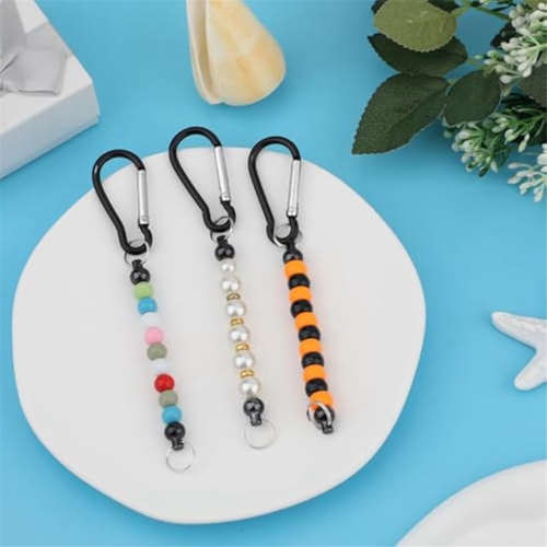 50pcs Beadable Keychain Bars, Bead Key Chain Making Kit 1