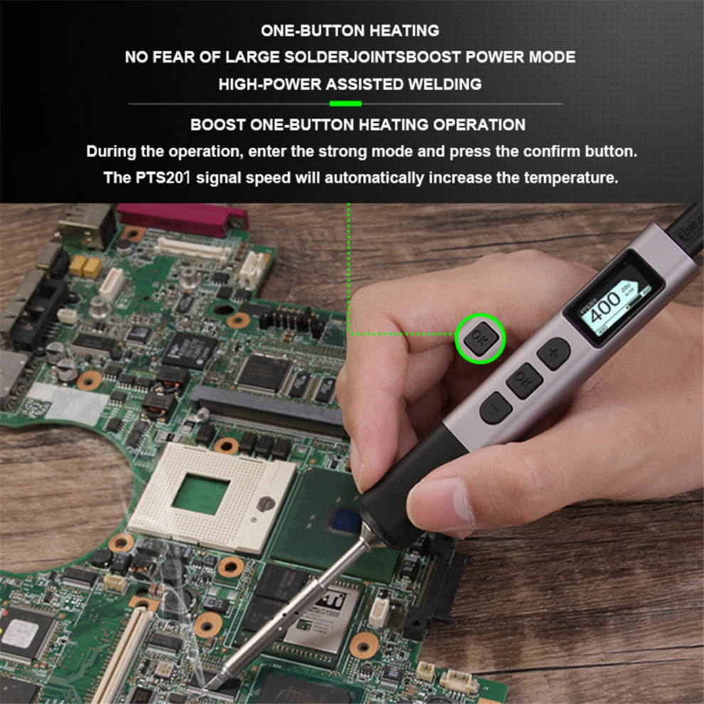 Pts201 Pd 100W Smart Soldering Iron Portable Solder Station Ku 4713387045323
