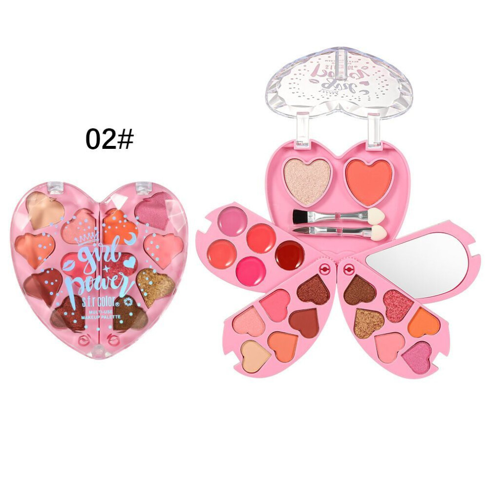 (color02) Cosmetic Eyeshadow Palette For Beginners Beauty Tools Combination Makeup Box-image-OPC-PJTGSKS-NEW