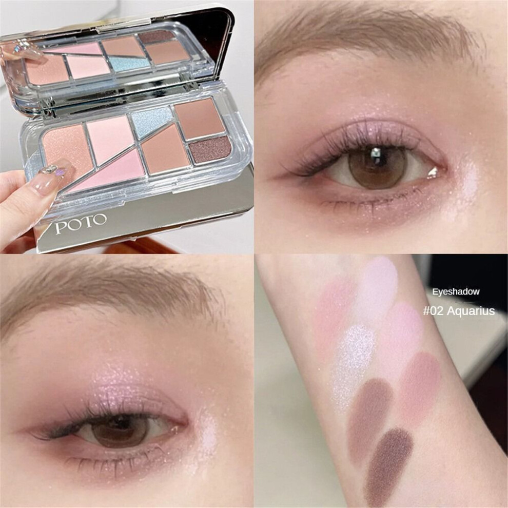 (color02) Seven-color Eye Shadow Plate A Plate Of High Color Delicate Multi-use Matte-image-OPC-PJTGSMH-NEW