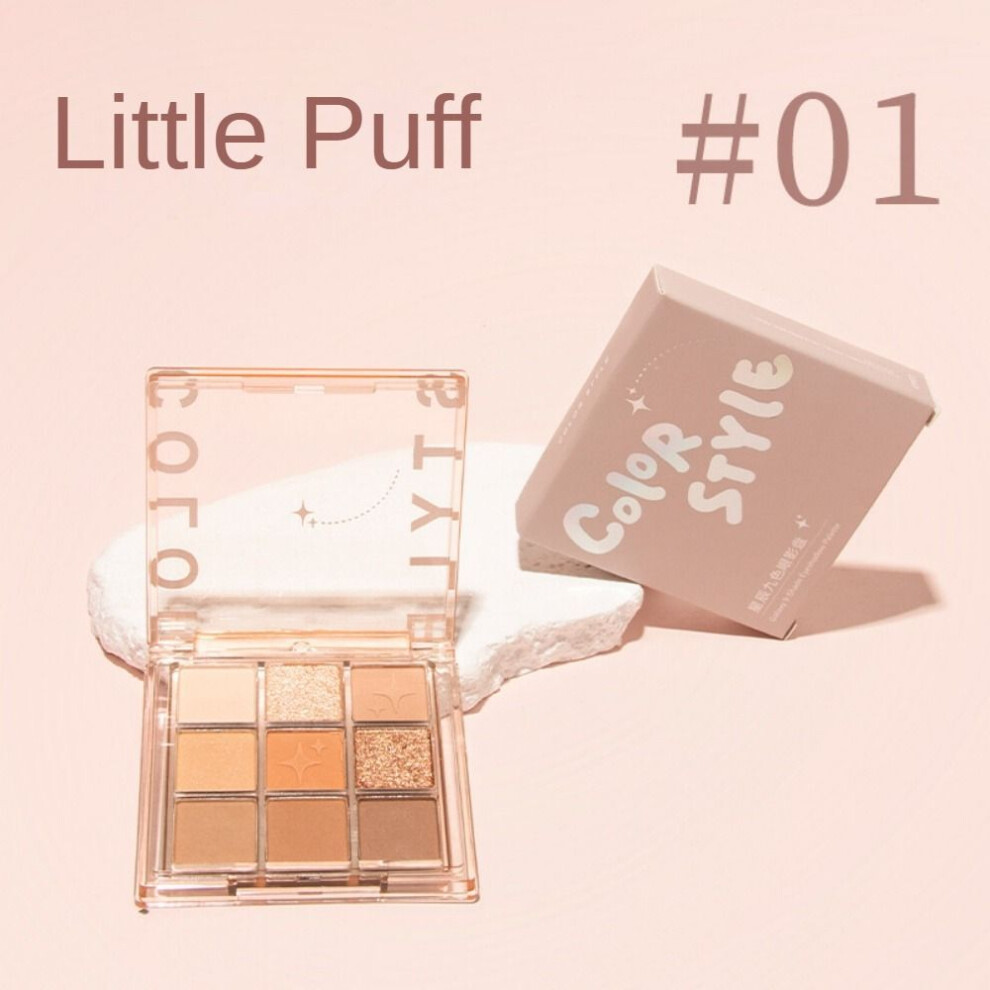 (color01) Nine-color Acrylic Eyeshadow Palette Pearlescent Matte Earth-tone-image-OPC-PJTGSQR-NEW