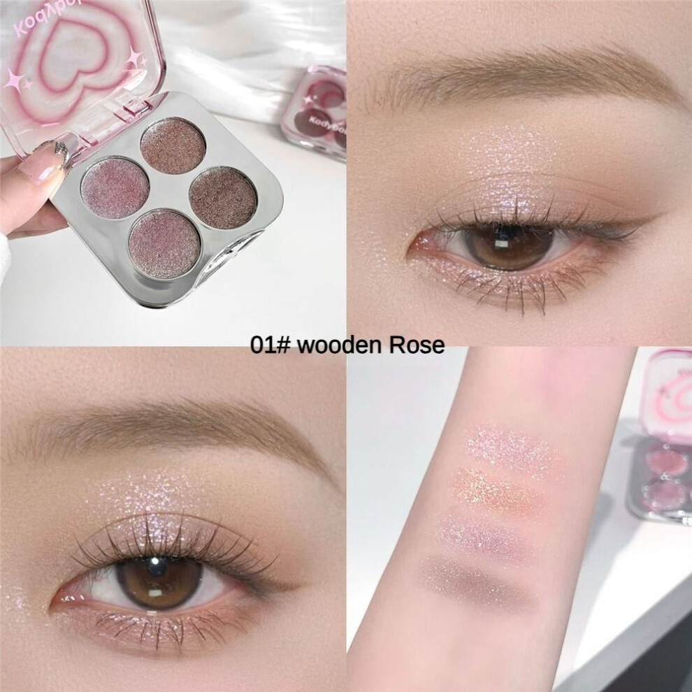 (color01) Four-color Eyeshadow Palette With Dazzling Diamonds, Galaxy Starry Sky-image-OPC-PJTGSQZ-NEW
