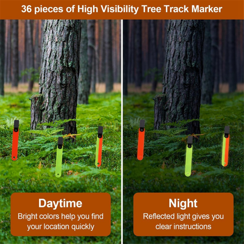 36pcs Reflective Trail Markers, High Visibility Trail Markers 2