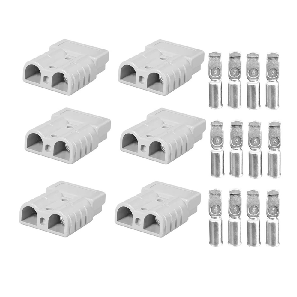 50A 600V Battery Connector For Anderson Cable Terminal 6Pcs 4713387046191