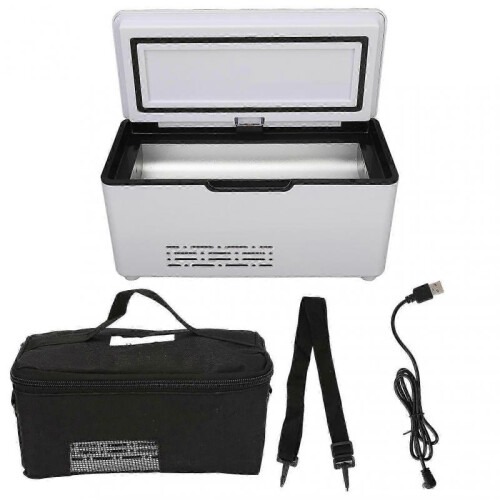 Portable Insulin Cooler Case USB Mini Constant Temperature LED Display Car Medicine Refrigerator Button Type 2025