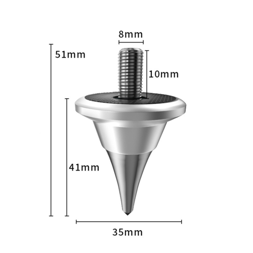 Speaker Isolation Spike Feet Stand for Hifi Audio M8 Silver 1